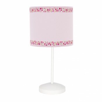 Distribuidor - Lâmpadas Diversas | Sobre Mesas Infantil | SOBREMESA CENEFA ROSA 1XE14 Ref: 107371061